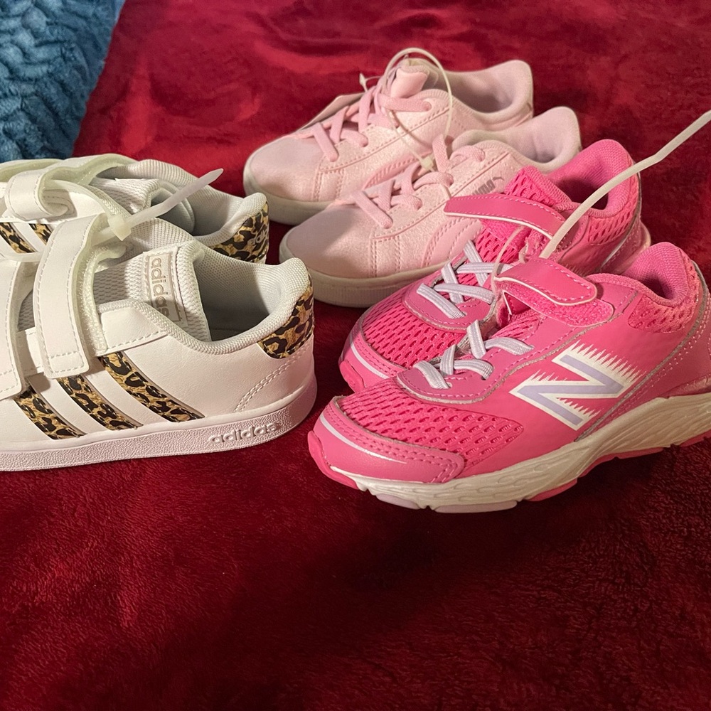 Three pair of shoes brand new with tags size 3 child